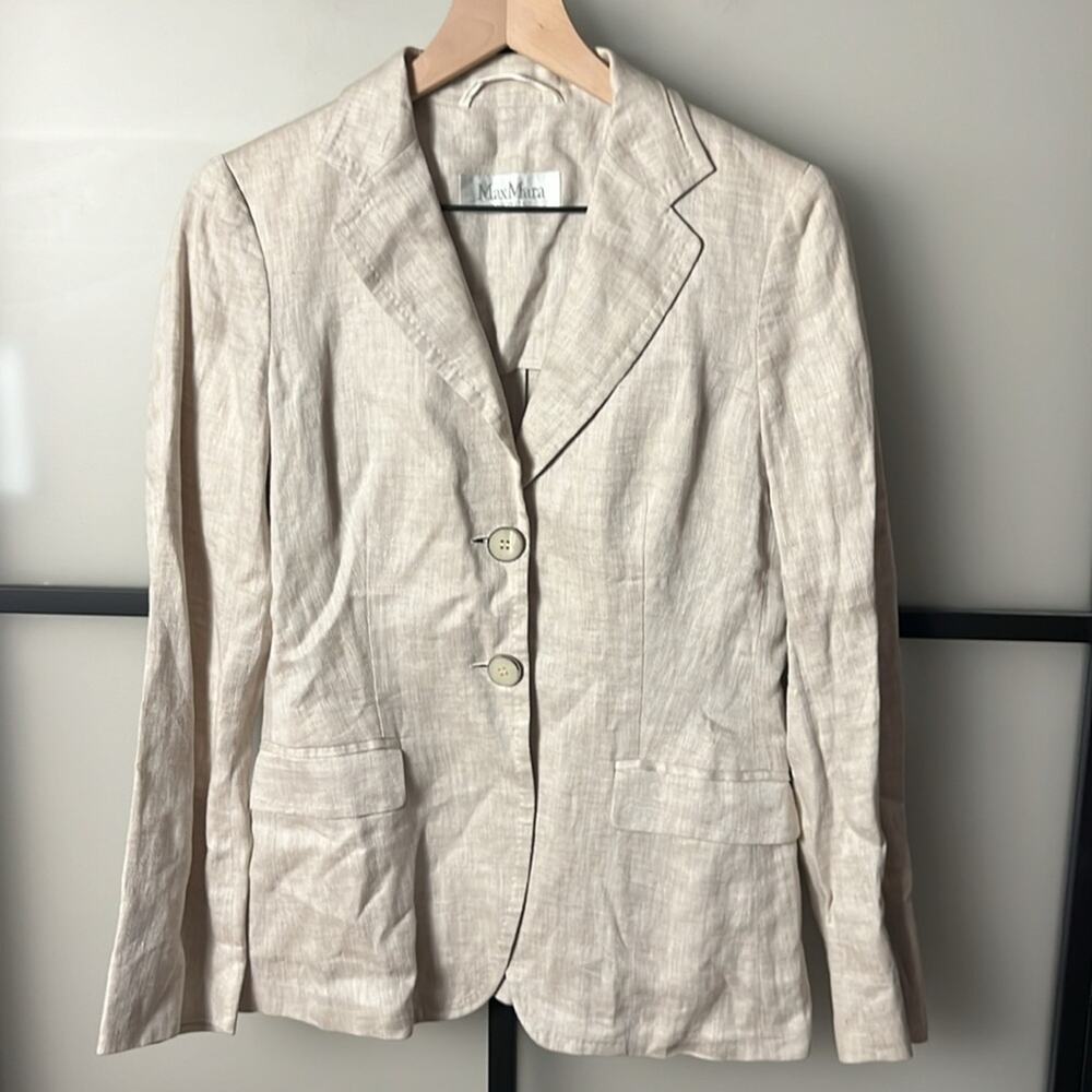 MaxMara Linen Blazer Size 6